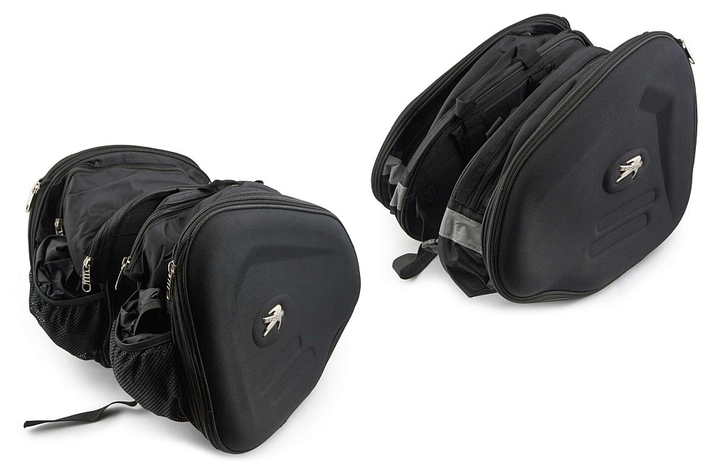 Кофри бічні (пара) (тканина, чорні, #EE005) KML Київ - фото 1