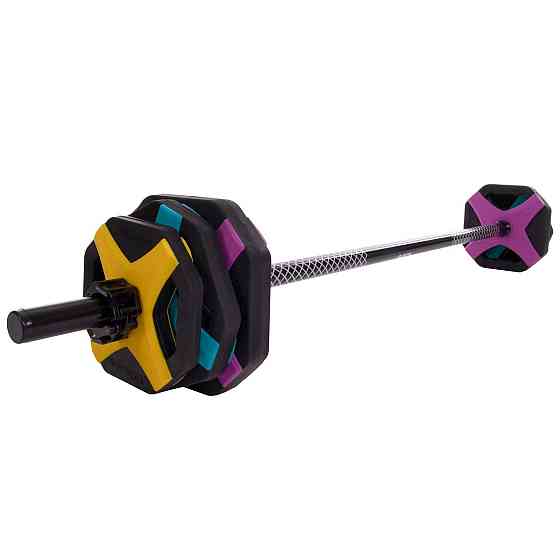 Штанга для фітнесу й аеробіки 20 кг MDbuddy 2684 довжина-1,4м 30 мм Київ