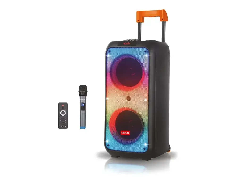 Акустична переносна колонка ZXX-1095 80Вт 2x8" TWS/FM/USB/TF/BT/REC/LED/MIC/ДК Одеса - фото 1