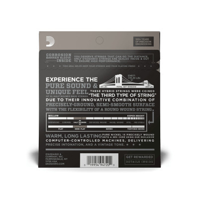 Струны для гитары D'Addario XL Half Rounds Bass Regular Light (45-100) (ENR71) Винница - изображение 3