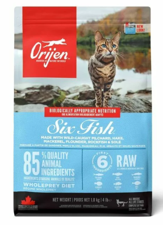 Orijen 6 Fish (Оріджен 6 Фіш) сухий корм для котят і котів усіх порід 1.8 кг. Запоріжжя
