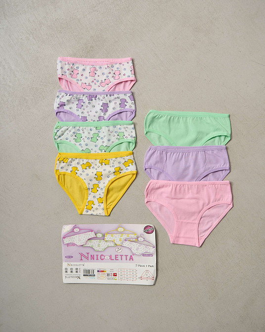 Набор детских трусиков на девочку недельки из 7 шт. Nicoletta 740136 5-6 Киев - изображение 1