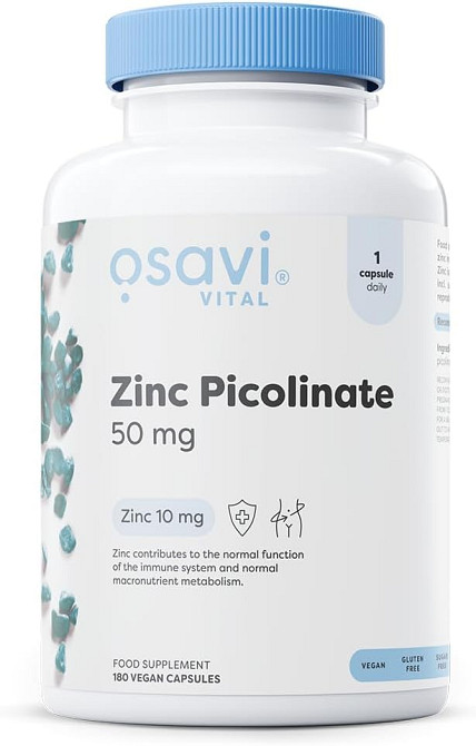 Пиколинат цинка Osavi Zinc Picolinate 50 мг 180 капсул Луцк - изображение 1