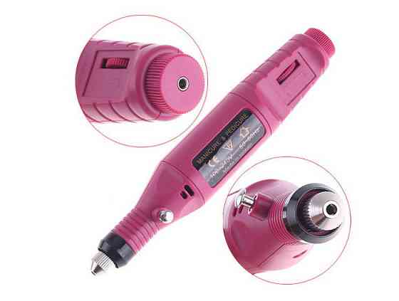 Машинка фрезер для полірування нігтів манікюру і педикюру MHZ MM 300 рожева Винница