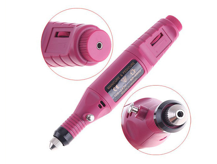 Машинка фрезер для полірування нігтів манікюру і педикюру MHZ MM 300 рожева Винница - изображение 4