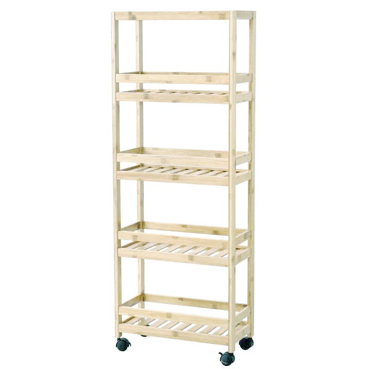 Этажерка для ванной на колёсиках 