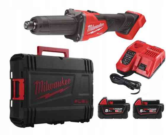 Шлифмашина прямая аккумуляторная MILWAUKEE, M18 FDGRB-502X, O6/8мм (+зар.пр.,2ак.Х5Ач,HD кейс) Одесса