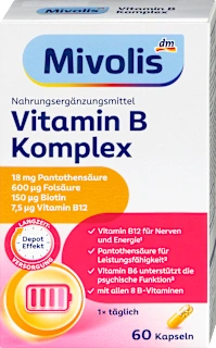 Mivolis Витамин В комплекс капсулы 60 шт. Mivolis Vitamin B Komplex Depot Львов