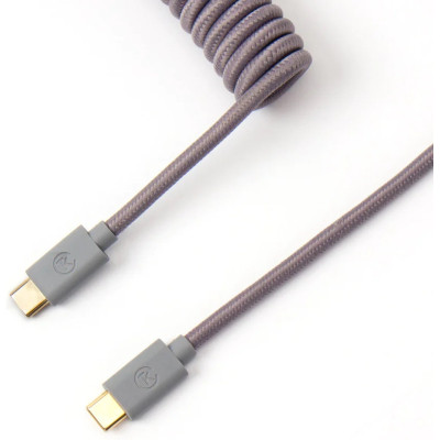 Дата кабель USB 2.0 AM to USB-C 1.36m Coiled grey Keychron (CABG_KEYCHRON) Винница - изображение 1