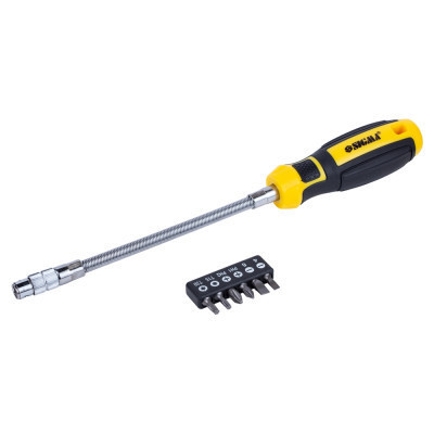 Держатель для бит Sigma Mega с гибким валом + биты 6шт CrV (4009721) Винница - изображение 1