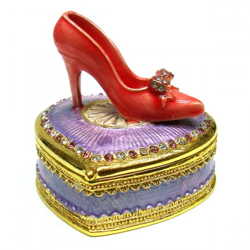 Скринька зі стразами Туфелька на серці Київ - фото 1
