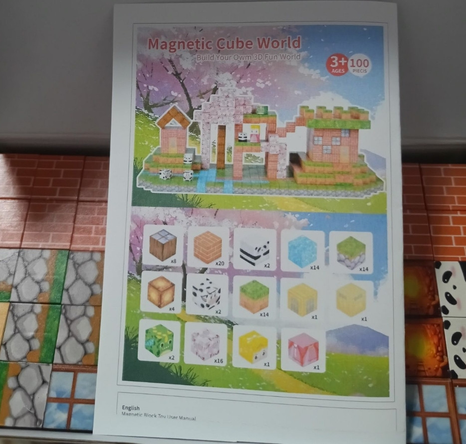 Магнітний конструктор майнкрафт 100шт. Харьков - изображение 2