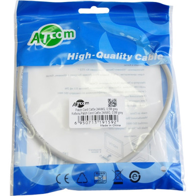 Патч-корд 0.5м RJ-45 CCA Atcom (9159) Вінниця - фото 2