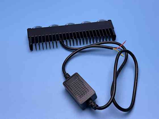 Фара рабочего света LED однорядная 160 мм SPOT — 10 диодов с линзой (Белый + Желтый свет), четкая СТГ Харьков