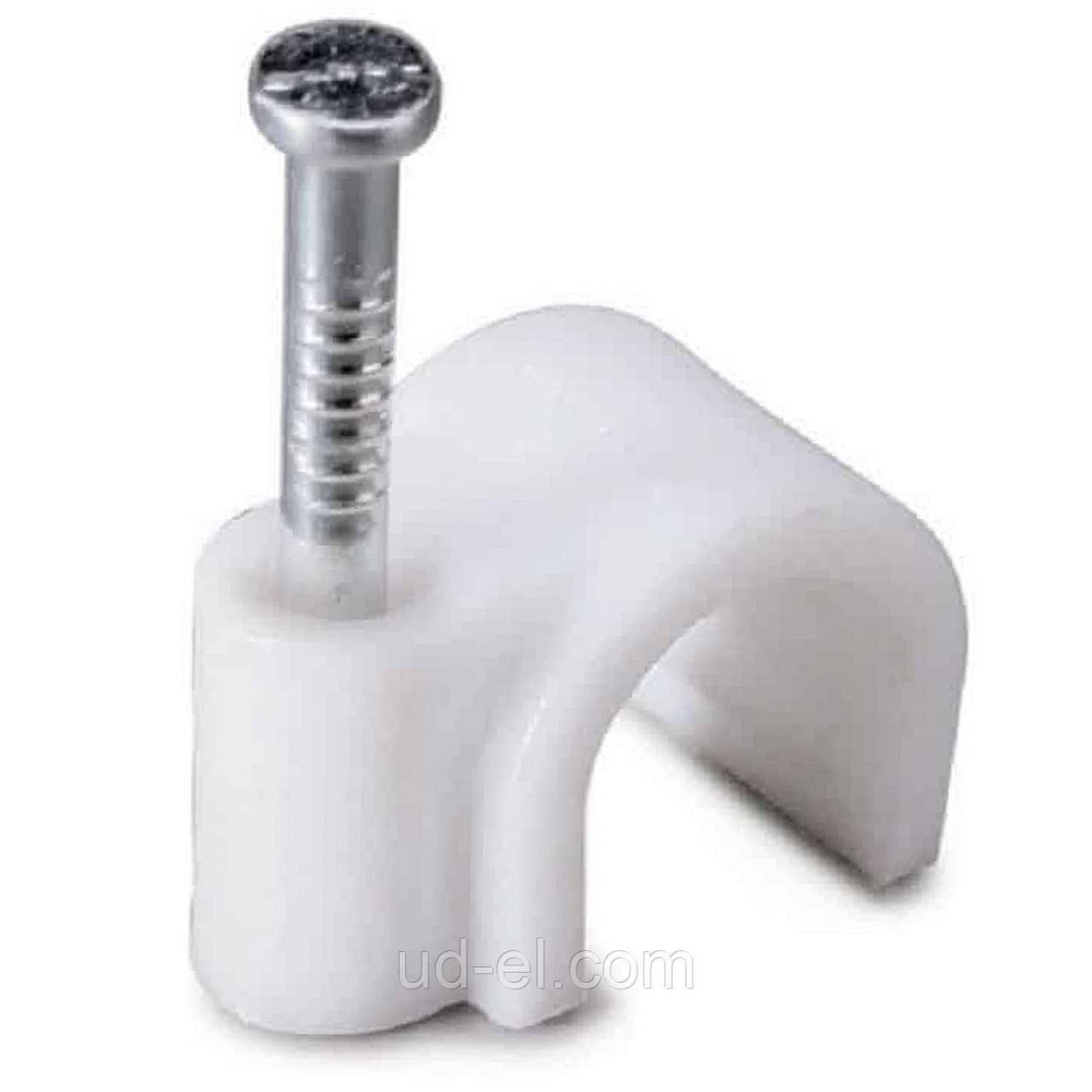 Кабельна кліпса кругла 7мм (100 шт) Харків - фото 1