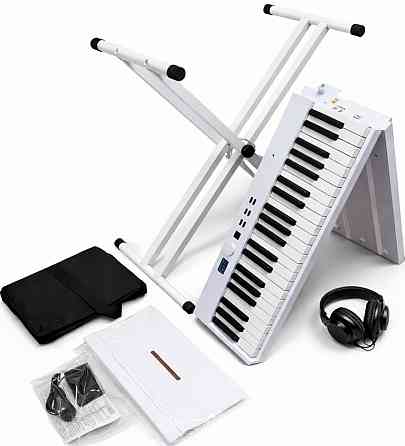 Біле цифрове піаніно 88 клавіш + чохол, педаль, пюпітр | OLX доставка. Харків