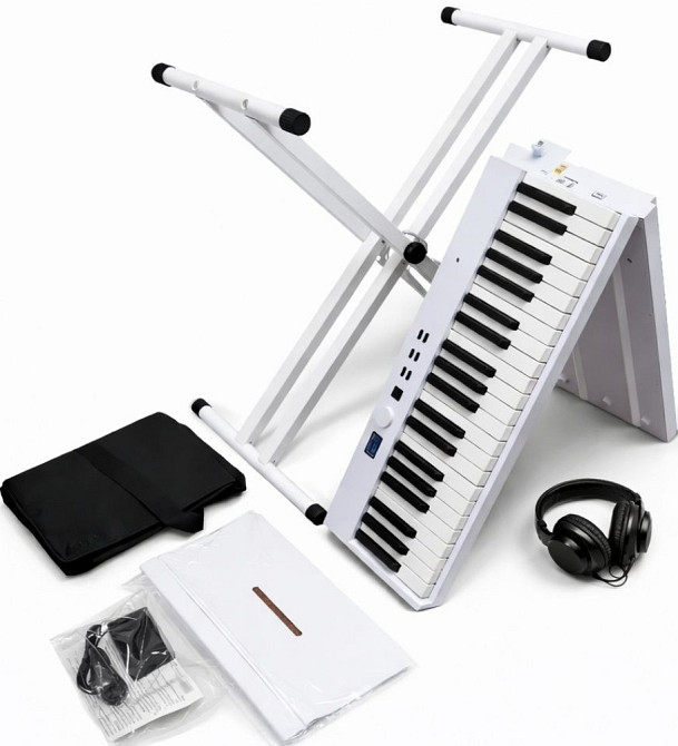 Белое цифровое пианино 88 клавиш + чехол, педаль, пюпитр | OLX доставка. Харьков - изображение 5