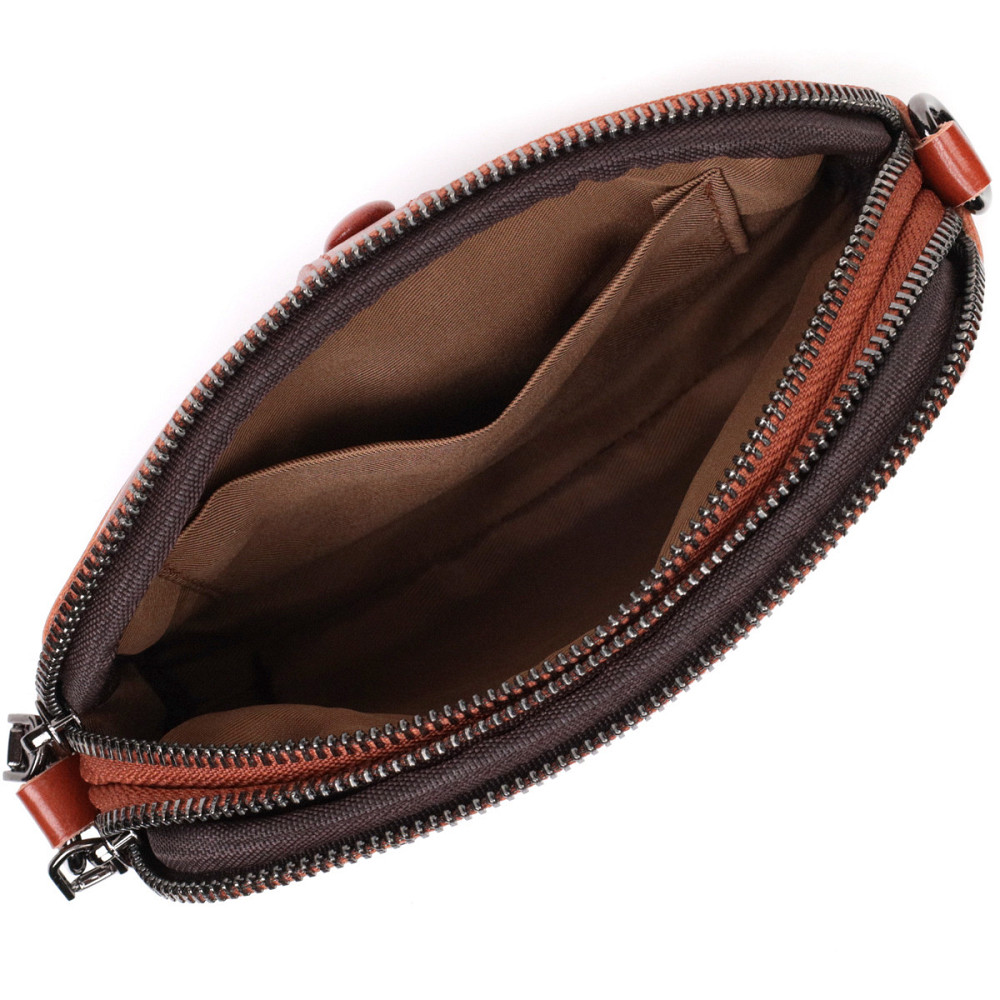 Глянцевая женская сумка на каждый день из натуральной кожи Vintage 22419 Коричневый Киев - изображение 7