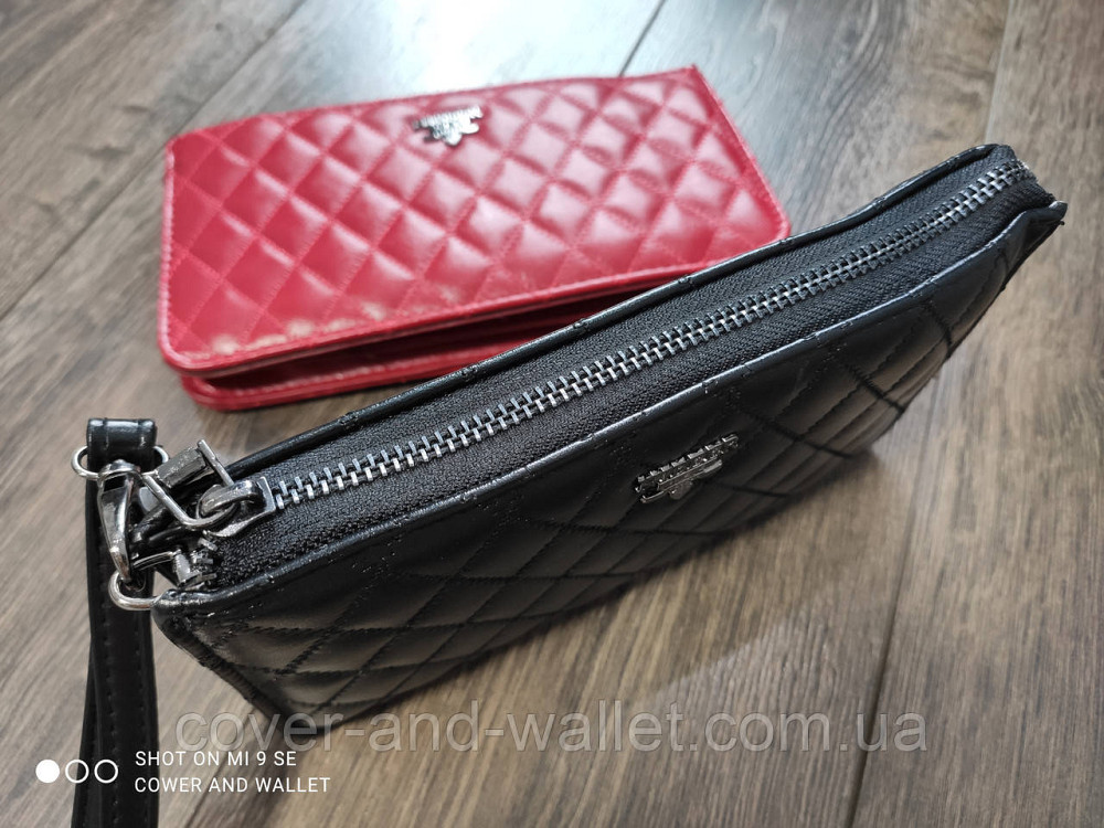Большой женский кошелек клатч на молнии красного цвета Nibeer Киев - изображение 10