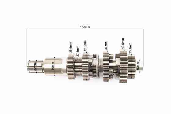 Коробка передач ZUBR (вторинний вал 162мм, два вали з шестернями) СG-200cc "вал первинний 11зуб." Київ
