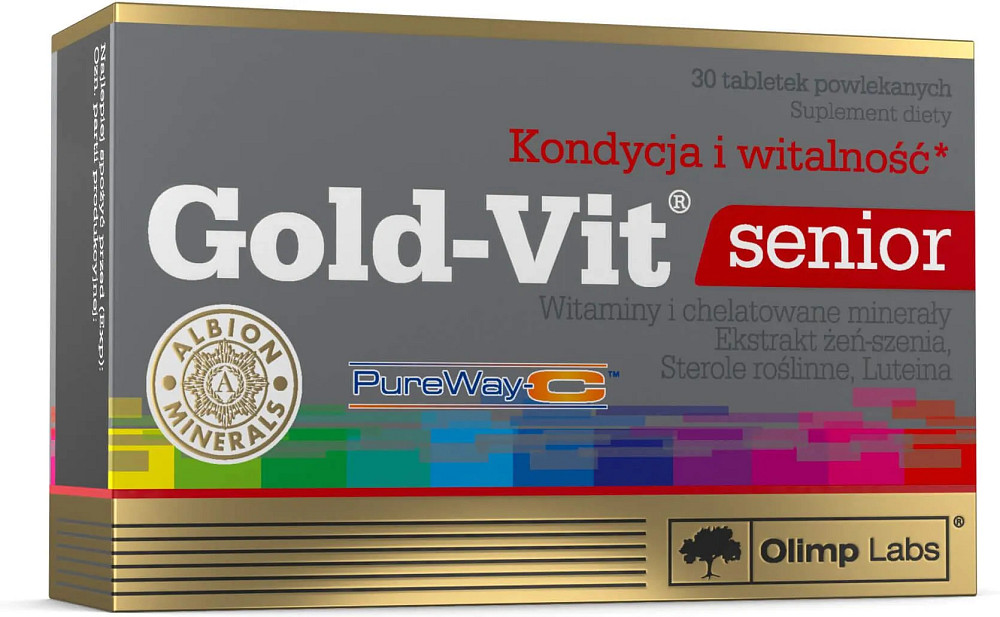 Витаминно-минеральный комплекс для пожилых людей Olimp Gold-Vit for Senior 30 таблеток Луцк - изображение 1