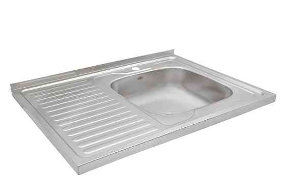 Кухонная мойка накладная с нержавеющей стали Kroner KRP Dekor - 60х80 R (0.6 мм) Киев