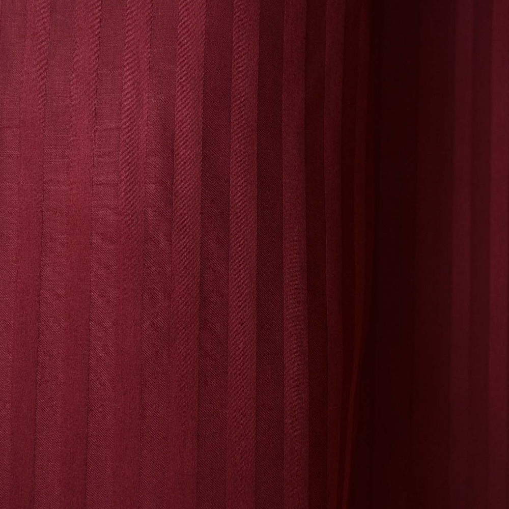Постельное белье Евро комплект Страйп Сатин 125 г/м2 YouStar (Бордовый) 2 х 70х70 Сумы - изображение 6