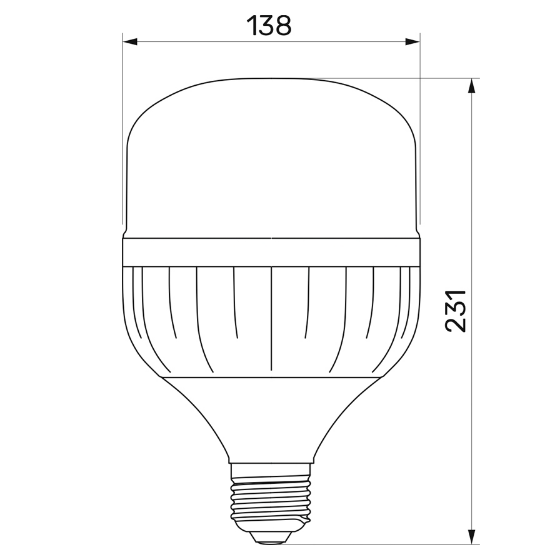 Лампа A138 50W E27 6500К 175-265 V LED Titanum Житомир - изображение 3