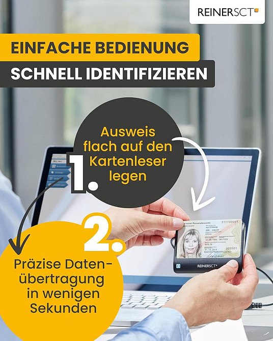 Считыватель смарт-карт cyberJack RFID USB 2.0 для eID nPA BSI-сертифицированный с подсветкой Киев - изображение 3