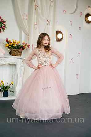 Пудрове ошатне плаття 116-134, 134-146 34 (116-134) Кривий Ріг