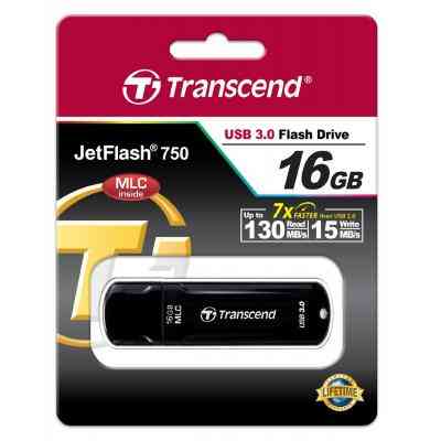 USB флеш накопичувач Transcend 16GB JetFlash MLC USB 3.0 (TS16GJF750K) Вінниця