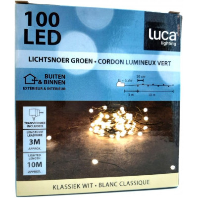 Гірлянда Luca Lighting Струна зелена, 13 м теплий білий (8718861853124) Вінниця - фото 4