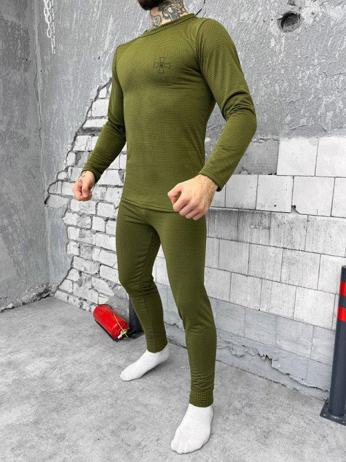 Термобілизна чоловіча тепла натільна Хакі вафелька ЗСУ 50/52/54 р Одеса - фото 1