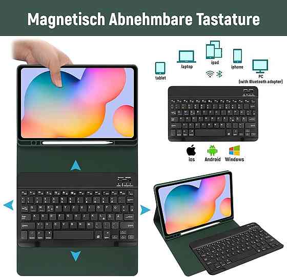 Чехол с Bluetooth клавиатурой для Samsung Galaxy Tab S6 Lite из Германии Днепр
