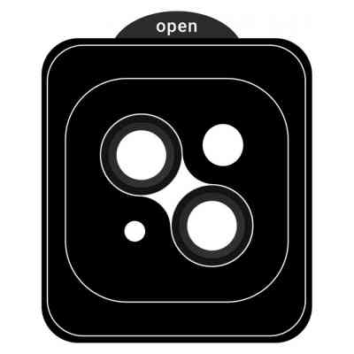Стекло защитное Armorstandart for Camera Pro Apple iPhone 15 / 15 Plus Black(ARM71114) (ARM71114) Винница