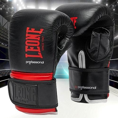 Снарядні рукавички Leone Professional Black анатомічні з вентиляцією та міцною фіксацією для роботи з мішком Розмір M Київ - фото 2