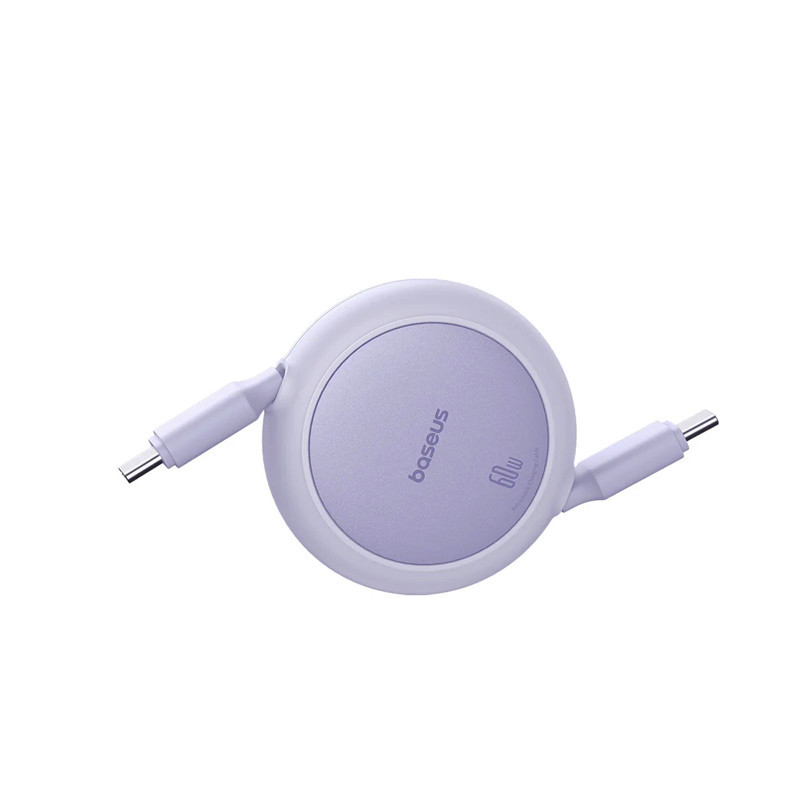 Кабель Baseus Free2Pull Mini Charging Cable USB-C to USB-C 60W 1m Nebula Purple Київ - фото 5