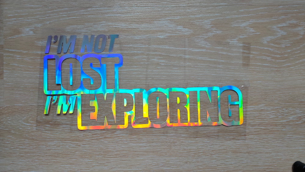 Наклейка на авто im not lost im exploring переклади Київ - фото 5