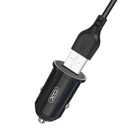 Автомобільний зарядний пристрій XO TZ12 QC3.0 18W + Lightning кабель чорний Львів
