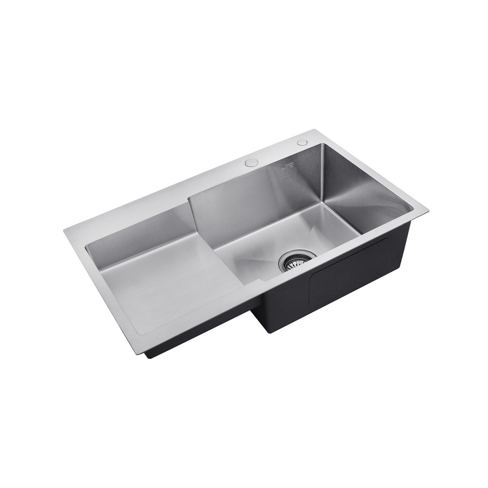 Кухонная мойка с нержавеющей стали Kroner KRP Gebürstet - 78х48 RHM (3/1 мм) Киев - изображение 4