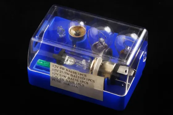 Лампа галогенная 12В  H4/P43t  60/55 + P21W + P21/5W + R5W +T4W + 2 Евро предохр. в пласт. боксе Винница