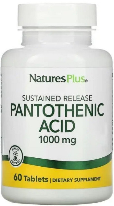 Пантотенова кислота Nature's Plus Pantothenic Acid 1000 мг 60 таб Київ - фото 1