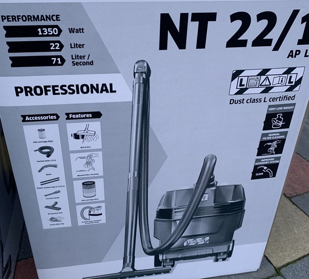 Karcher nt22/1 ap L  пылесос строительный ap te l пилосос karcher. Харьков - изображение 1