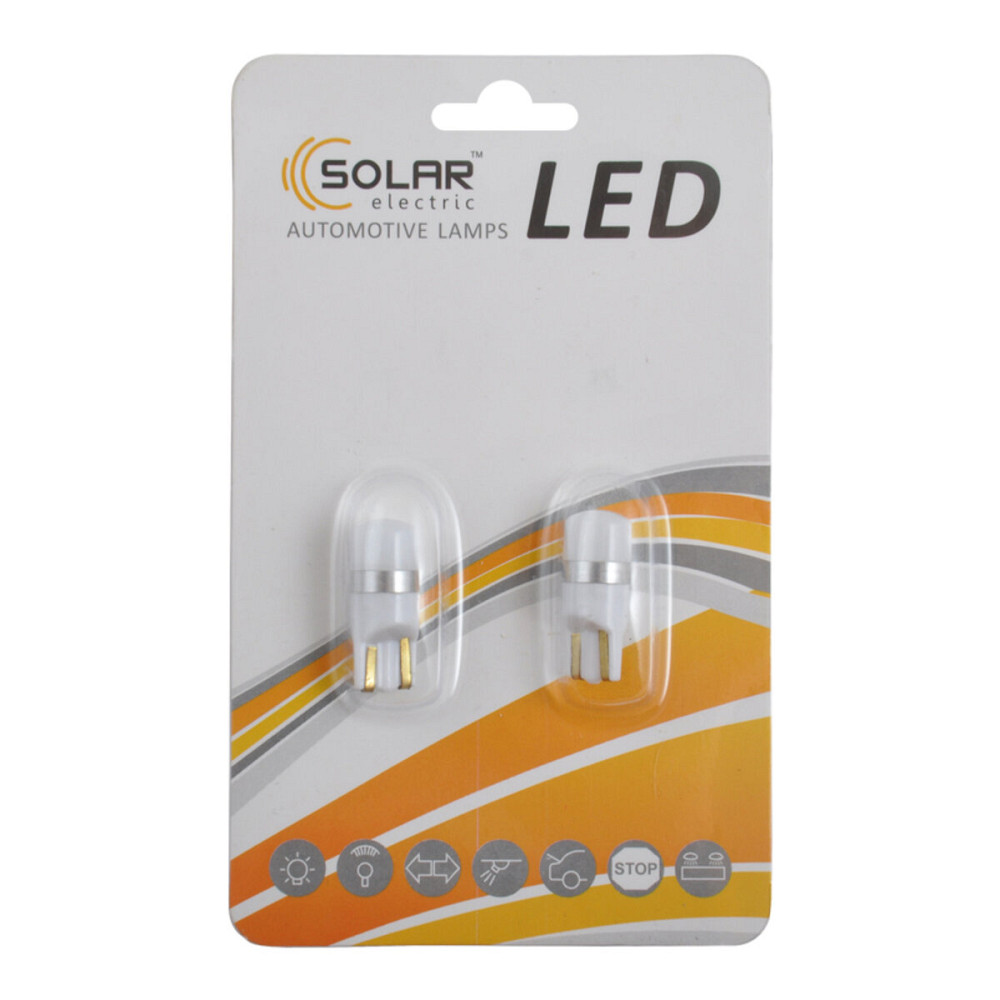 LED автолампа Solar 12V T10 W2.1x9.5d SMD 3030 92lm white, 2шт Київ - фото 1