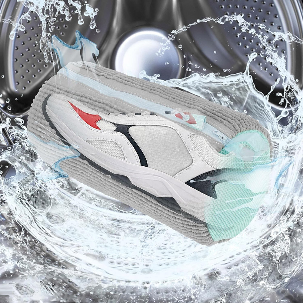 Мешок для стирки обуви 39х19см Серый / Сумка для стирки кроссовок / Чехол для стирки обуви в стиральной машине Киев - изображение 5