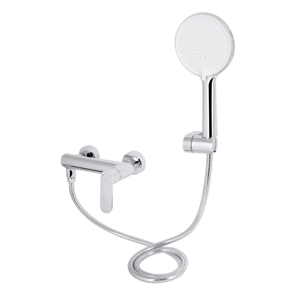 Змішувач для ванни Qtap Evia з поворотним виливом і душовим гарнітуром QTEVI260CRM47578 Chrome Київ - фото 3