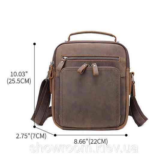 Мужская кожаная сумка, барсетка на плечо Wild Leather (6014) Киев