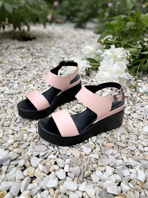 ARLEN Босоніжки жіночі ARLEN Бос-01 пудра (літо, шкіра натуральна) (3791) 38 Коломия - фото 1