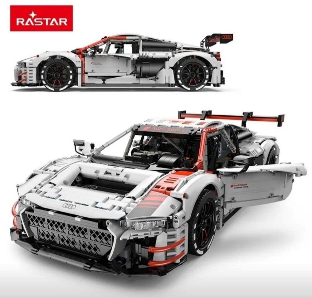 Конструктор Rastar Audi R8 LMS GT3 1:8, 3300+ деталей, радиоуправляемая модель спортивного автомобиля Киев - изображение 6