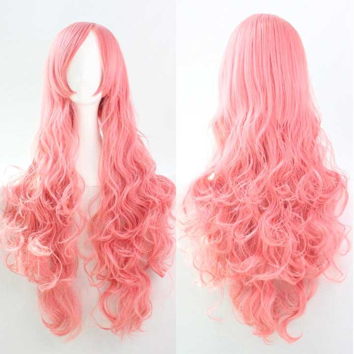 Перука хвиляста аніме 80 см косплей "Сріблясто-сірий" Вінниця - фото 4